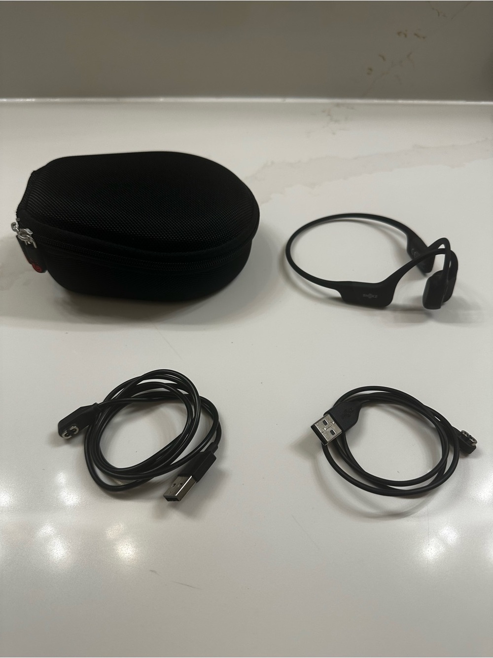 Shokz OpenRun Standard Bone Conduction Headphones PLUS Case and Bonus Charger